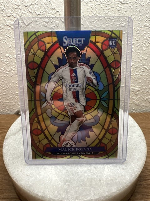 2025-26 Panini Select Ligue 1 McDonald's Malick Fofana RC Stained Glass SP Lyon