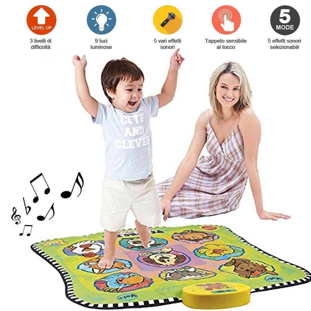 Tappeto Musicale Gioco Animali Dancing Challenge Luci E Suoni Fino A 3...