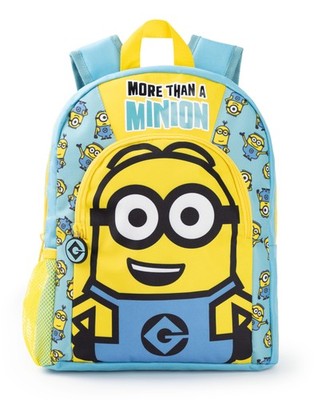 Dave Boys Blue Yellow Backpack Rucksack Adjustable Straps Character Print Sch...