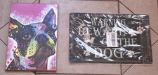 Dog Plaque & "Beware of Dog" Sign    2 PC LOT