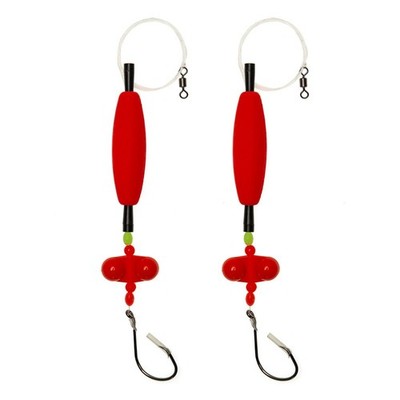 4 Stück für Welse Float Rigs EVA Schaum Blinker Rotating Rassel Circle Hook Ri