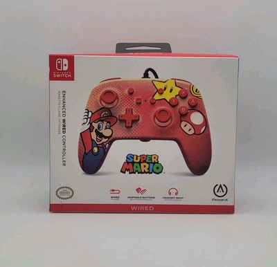 Power A Super Mario Enhanced Wired Controller (Nintendo Switch) New, Sealed