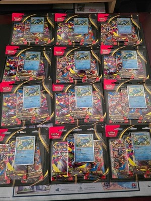 Pokemon TCG Mega Evolution 3 Pack Blister Factory Sealed (Lot of 12)