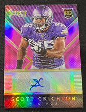 SCOTT CRICHTON 2014 Panini Select #RA-SC Pink Prizm Rookie Card RC AUTO #073/199