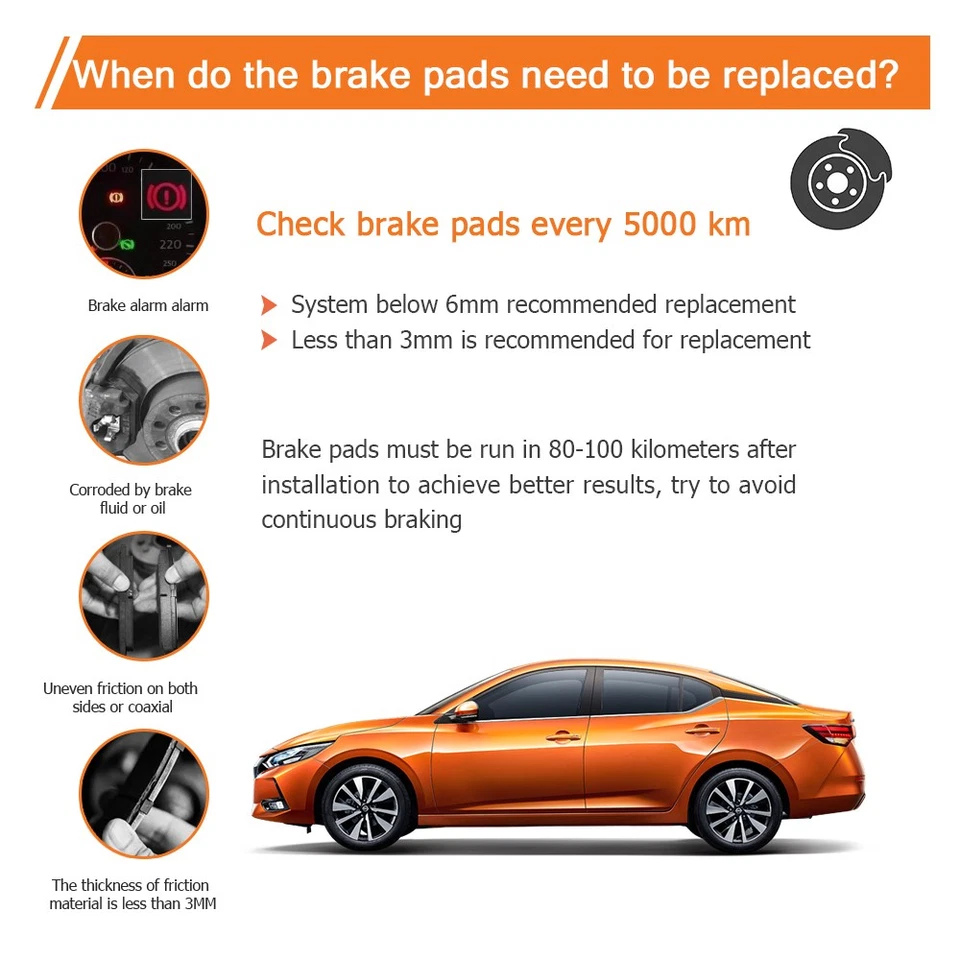 Kit de pastillas de freno delanteras traseras de cerámica para RVR Mitsubishi Outlander Sport 2013-2024 Foto 3 de 4