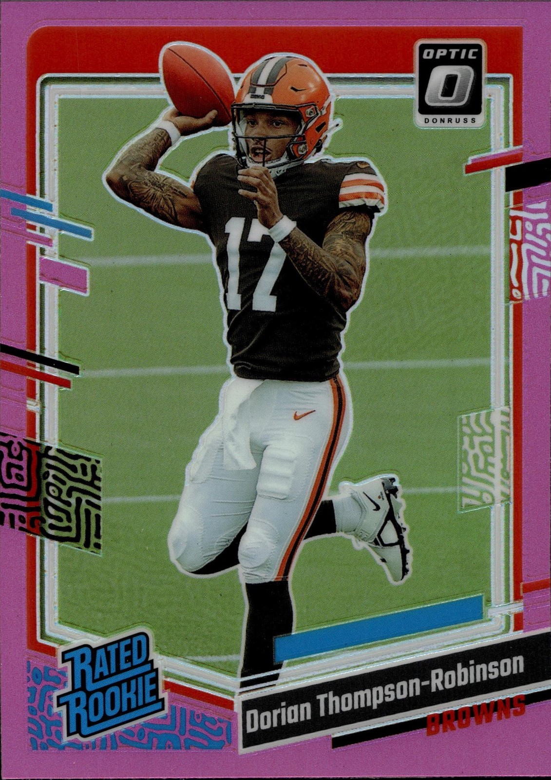 2023 Donruss Optic Pink Dorian Thompson-Robinson Rookie Card #225