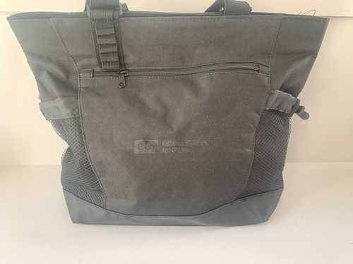Black Top Zip Canvas Bag, Water Bottle Pockets, Edison Electric Institute Logo - Picture 2 of 3