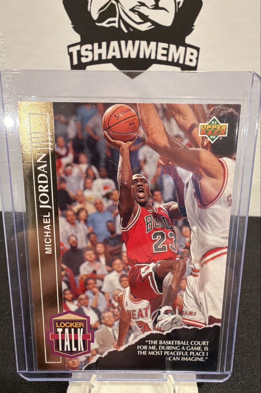 1993-94 Upper Deck - Locker Talk Michael Jordan #LT1