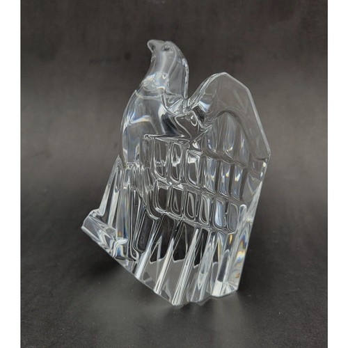 Steuben Eagle Bird Figurine Crystal Glass Art Glass Discontinued Signed - Picture 3 of 16