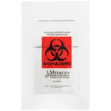 McKesson Specimen Transport Bag with Document Pouch Disposable Adhesive Closure