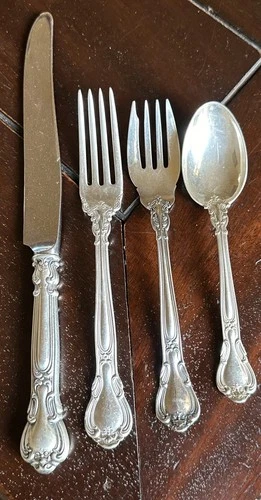 Gorham Chantilly Sterling Silver 4 Piece Place Setting