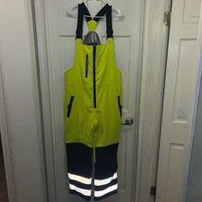 RefrigiWear Mens HiVis Extreme Softshell Bib Overalls -60 F Comfort Size M