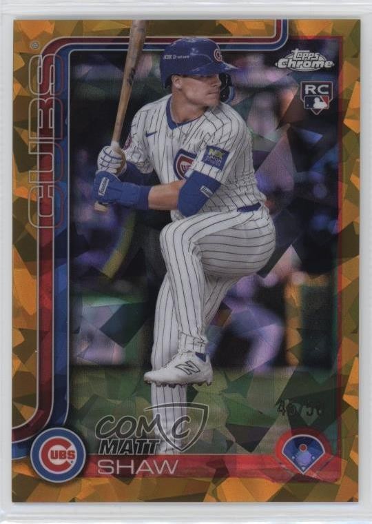 2025 Topps Chrome Sapphire Edition Gold /50 Matt Shaw #219 i6e