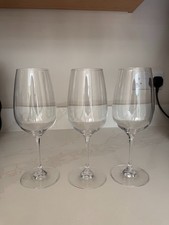 Crystal red wine glasses - set of 3