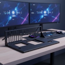 Compact Open Frame PC Case for ATX, MATX, ITX - Enhanced Cooling Solution