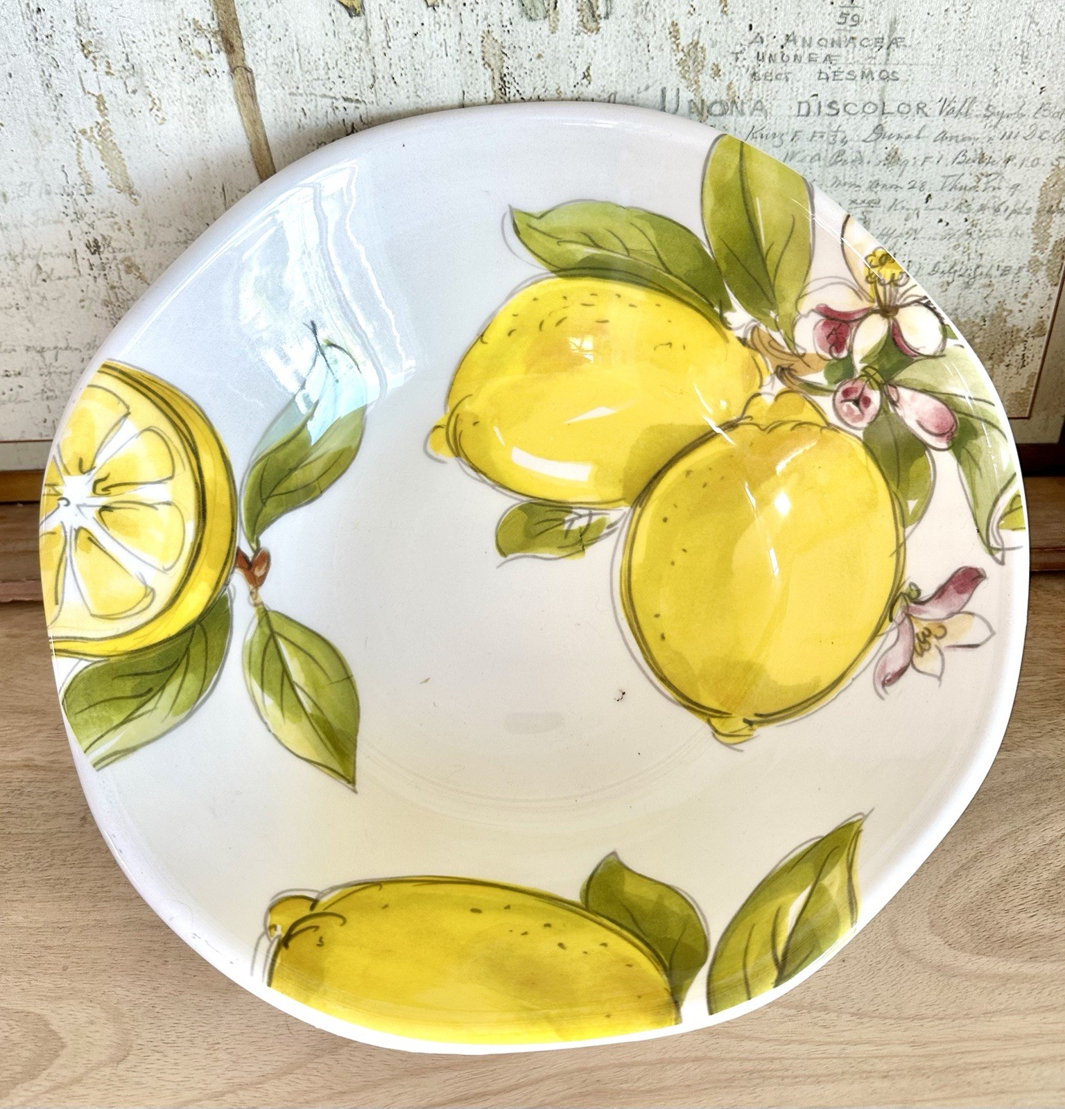 Effetti d’Arte-Handmade Italian Ceramic Lemon Serving Bowl, 12
