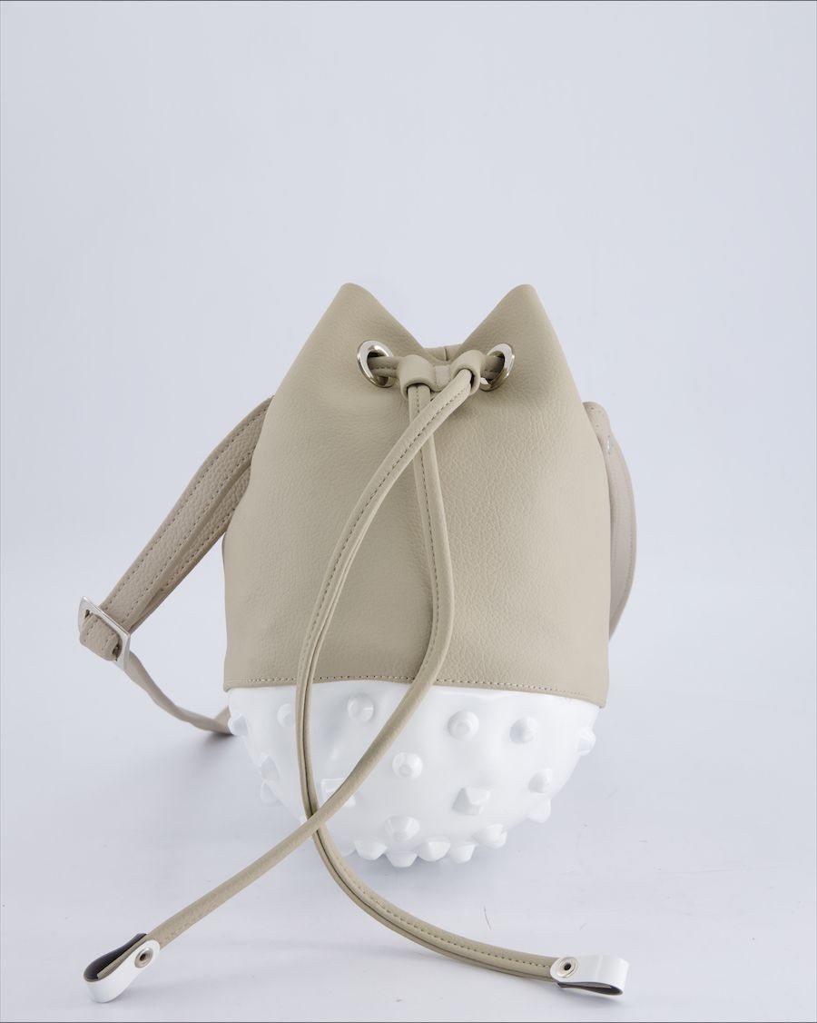 Tracolla Medusa Pelle Beige - Ottime condizioni