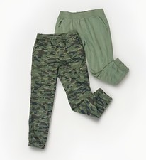 Boys’ Joggers XL Lot of 2 Army Green, Camo Sweatpants