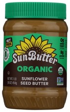 Organic Sunflower Seed Butter By Sunbutter 16 Oz Jar