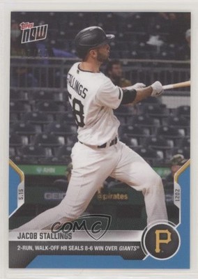 2021 Topps Now Blue 27/49 Jacob Stallings #218 16tx