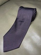 Brooks Brothers Makers 100 Silk Tie Navy Blue Light Blue Red Check BB6
