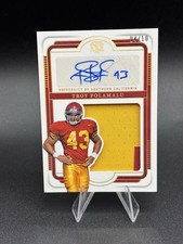 2025 National Treasures Troy Polamalu Saturday Slingers GOLD Auto /10 USC