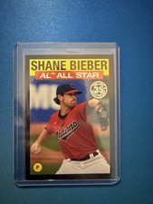 2021 Topps - 1986 Topps All-Star Baseball Shane Bieber #86AS1 Black /299