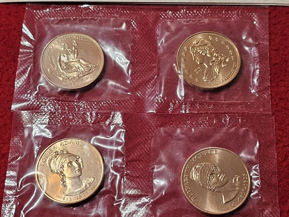 2008 First Spouse Bronze Medal Series OGP 4 Medals.                    #MF-T5258 - Image 3 of 4