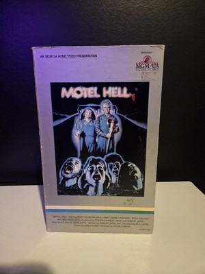 Motel Hell VHS 1986 MGM/UA Bookbox Original Big Box 80s Cult Horror Comedy