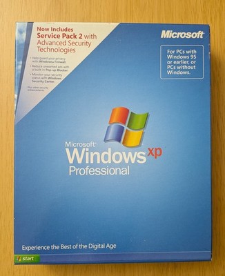 Microsoft Windows XP Professional with Service Pack 2 SP2 Retail Box BRAND NEW