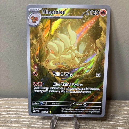 2023 Pokémon Ninetails Obsidian Flames Illustration Rare #199 PSA 10 Gem MT