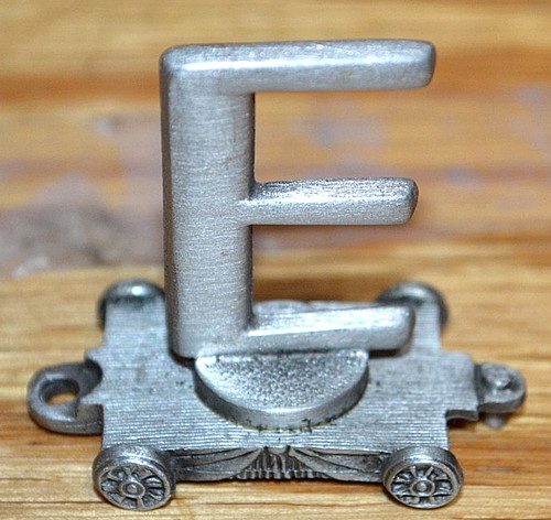 FORT PEWTER - LASTING EXPRESSIONS PEWTER TRAIN CAR E,  Raised  Rail Bed