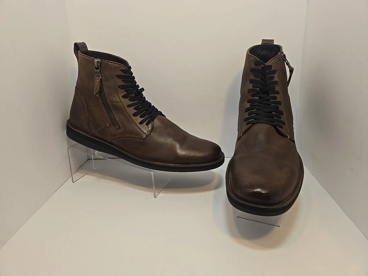 John Varvatos Brown Zip Boots for Men for Sale | Shop New  display picture 3
