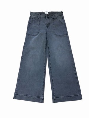 Time And Tru High Rise Wide Leg Women's size 6 Gray Denim Jeans