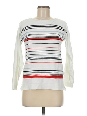 Barbour Women White Pullover Sweater 6
