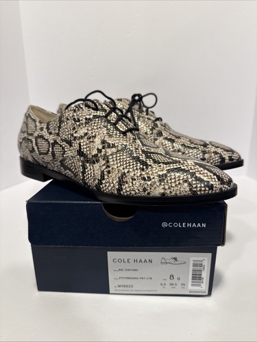 NEW Cole Haan Modern Classic Oxford Sz 8 Leather Python Snake Grand 360 Lace Up