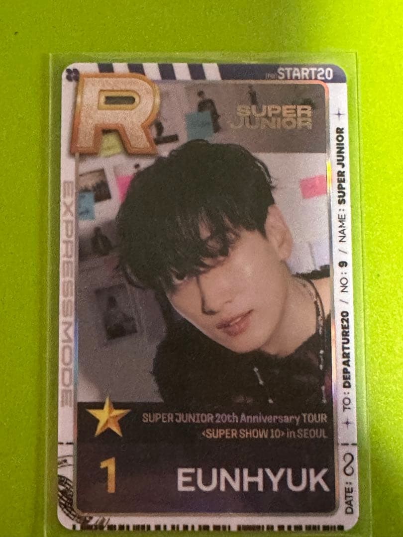 Offical card EunHyuk Super show 10 seoul SUPER JUNIOR Seoul