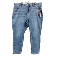 Ava  Viv Women's High Rise Skinny Stretch Denim Blue Jeans Size 26