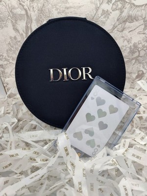   Dior Beauty Round Vanity Case w/ Mirror + Dior Pip Card   Collector GWP