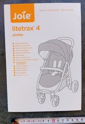 Joie Litetrax 4 stroller mehrsprachige Bedienungsanleitung