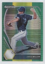 2021 Panini Prizm Draft Picks Green & Yellow Hyper Jake Miller #PDP203 fm0