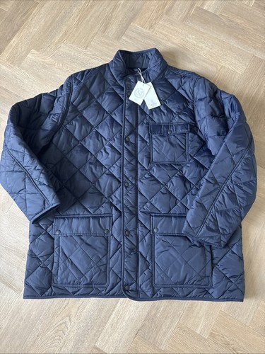 Marks and Spencer Men’s Quilted Shower Resistant Jacket Size 4XL Long - 第 1/10 張圖片