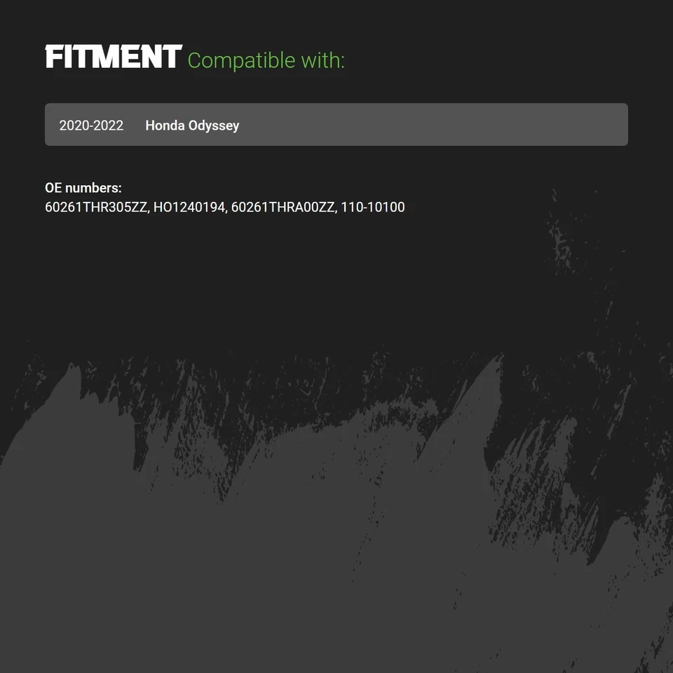 Fender For Honda Odyssey 2018-2023 Left Front CAPA Certified 60261THR305ZZ Foto 2 de 2