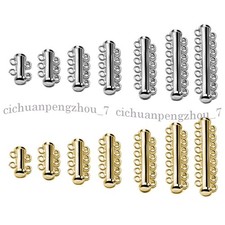 Multi-layered Magnetic Slide Lock Tube Clasps Connector for Jewelry Making DIY