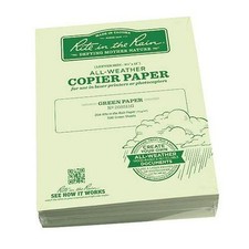Rite In The Rain Waterproof Laser Paper 8.5x11 Green 20lb 500 Sheets Printer