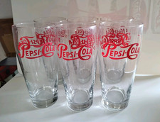 Pepsi Cola  set 6 bicchieri in vetro  Altezza bicchiere 16,5 centimetri  Nuovi