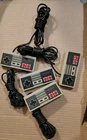 Lot Of 4 Nintendo NES-004 OEM Controllers Tested Vintage