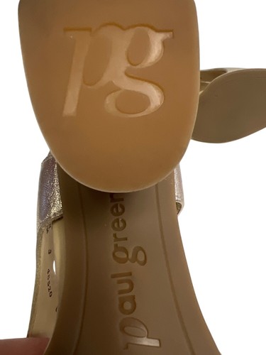 Paul Green Tanya Damen Sandale Gold Slingback Metallic Lux Leder Gr. 5 NEU - Bild 8 von 9