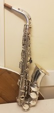H.N. White King Zephyr 273xxx Gold Wash Bell Silver Alto Saxophone 1946 