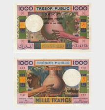 Djibouti / French Afars & Issas Territory - 1974 - 1000 Francs - "XF+" #NH148